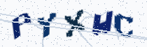 Security image showing five characters