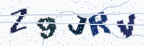 Security image showing five characters