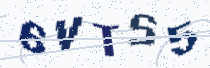 Security image showing five characters