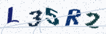 Security image showing five characters