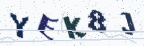 Security image showing five characters