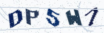 Security image showing five characters