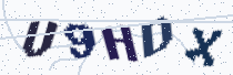 Security image showing five characters