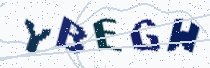 Security image showing five characters